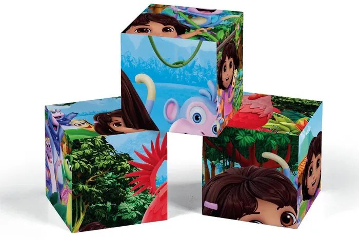 Dóra, a felfedező Jungle mesekocka 12 db-os Clementoni