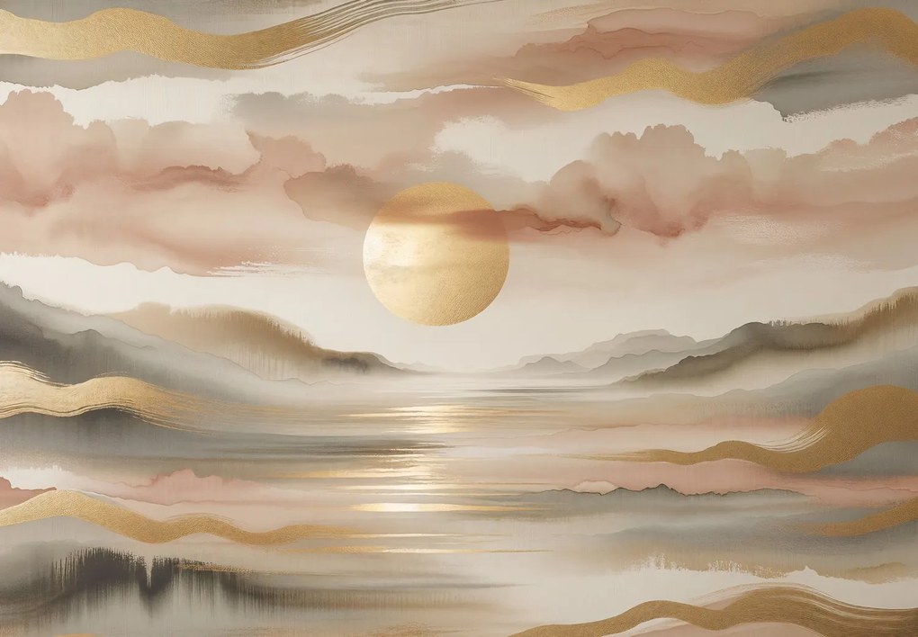 Fotótapéta - Nap arany absztrakcióban (147x102 cm)