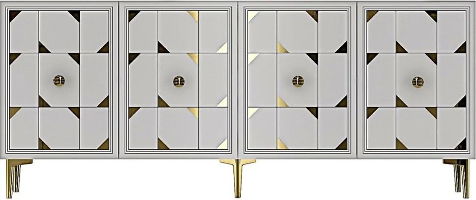 Moka 180 - White, Gold