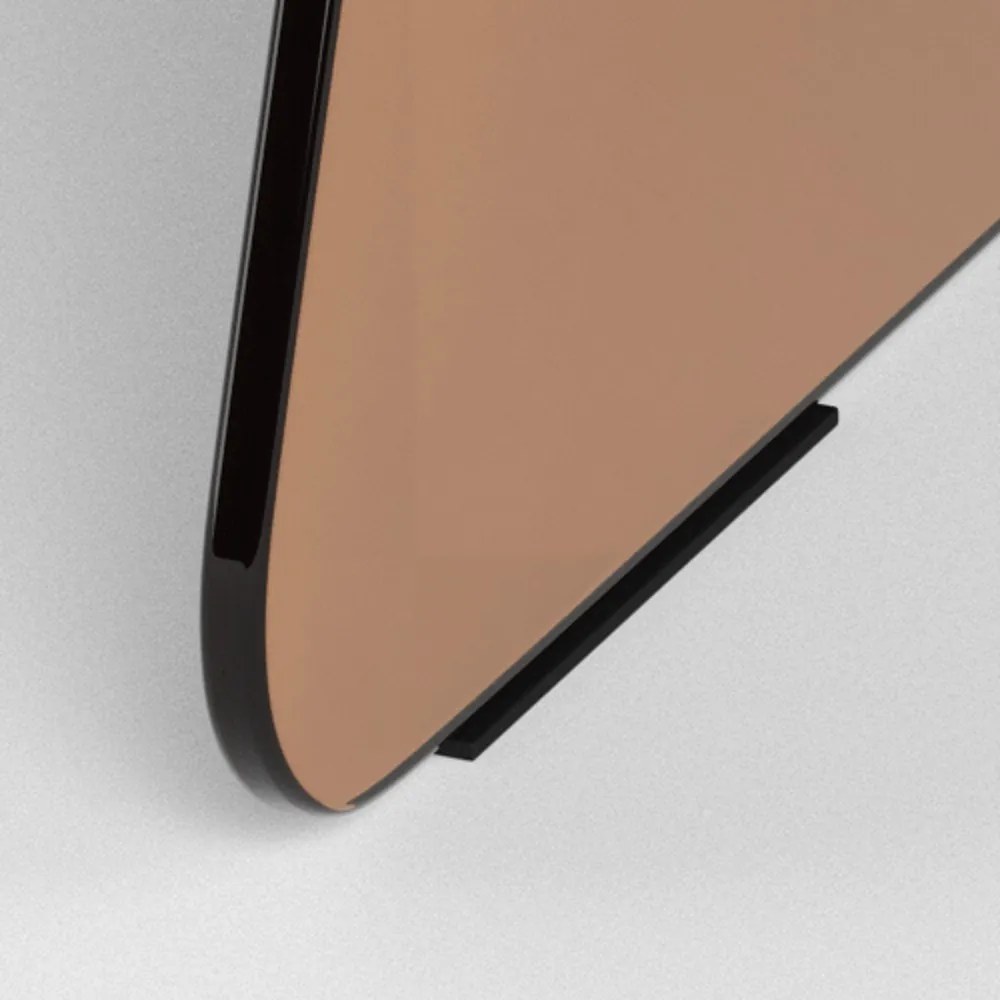 Barna üveg kerek dohányzóasztal ø 80 cm Samos – Actona