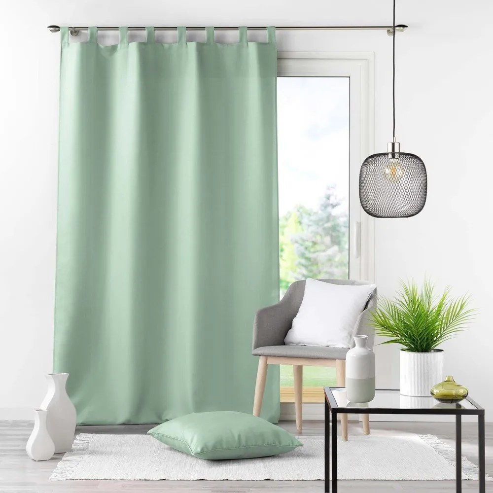 Zöld függöny 140x260 cm Essentiel – douceur d'intérieur