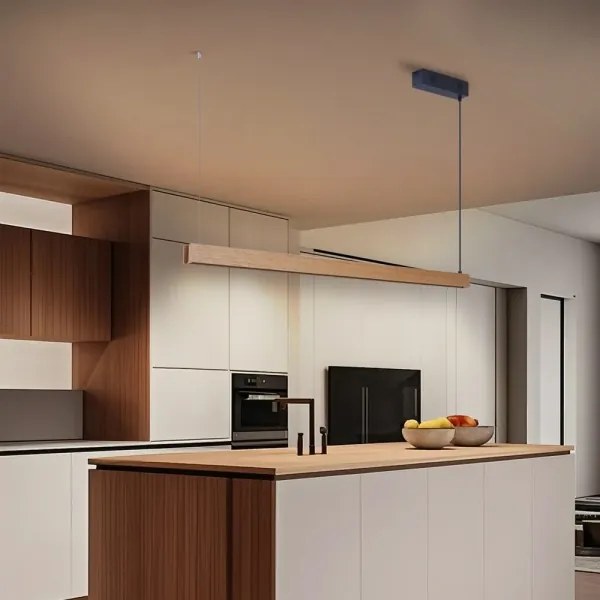 Immax NEO 07303L - LED dimmelhető csillár zsinóron MADEIRA 26W/230V Wi-Fi Tuya 122 cm tölgy