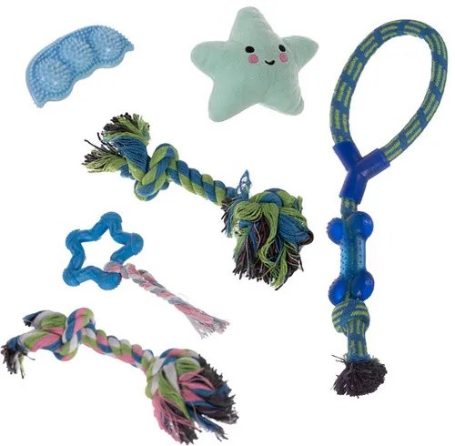 Dog chew toy, tug - set 25384