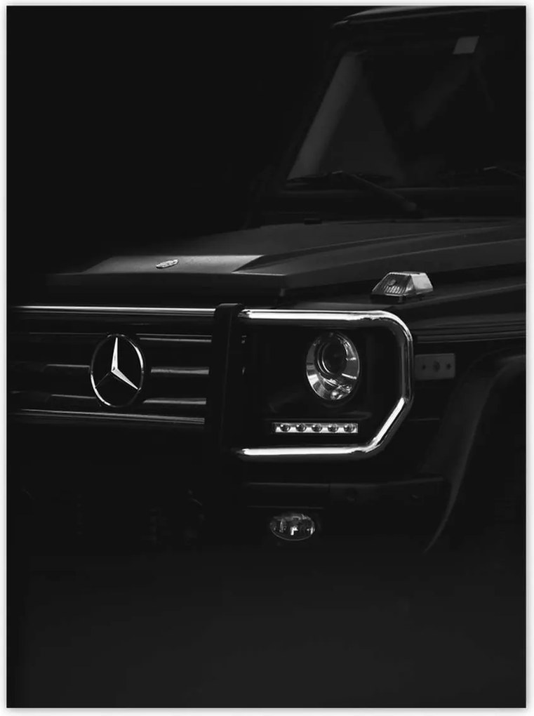 Poszterek 100x135 Mercedes fekete Terepjáró