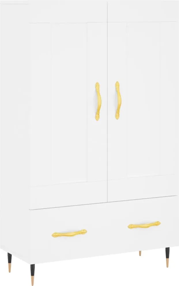 vidaXL fehér szerelt fa magasszekrény 69,5 x 31 x 115 cm