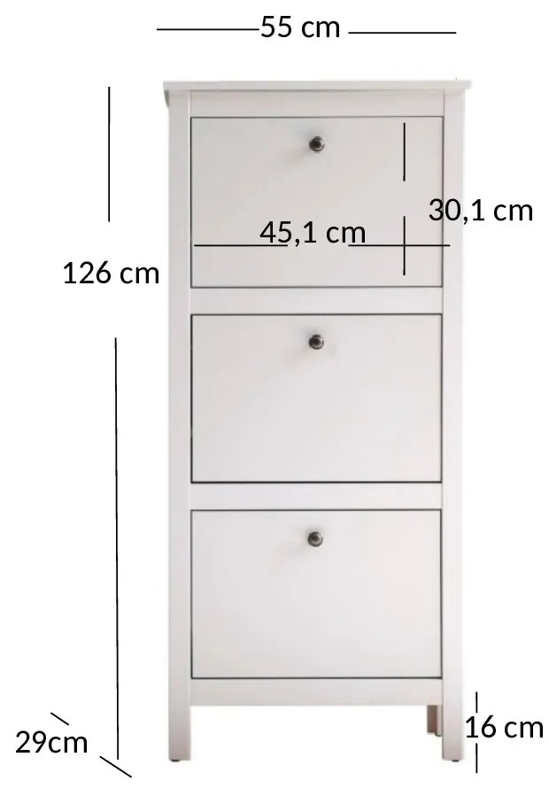Cipőtároló Olna (fehér). 1053164