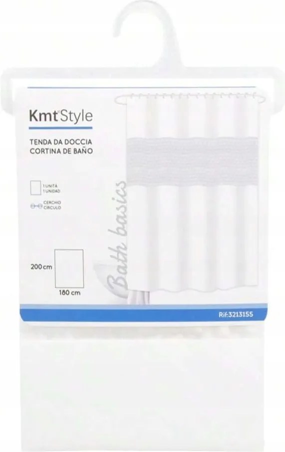 Kotara Kád Függöny Zuhany Függöny Fehér 180*200CM