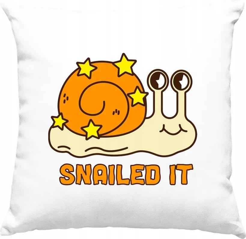 Csiga mintás gyerek párna 4 fehér