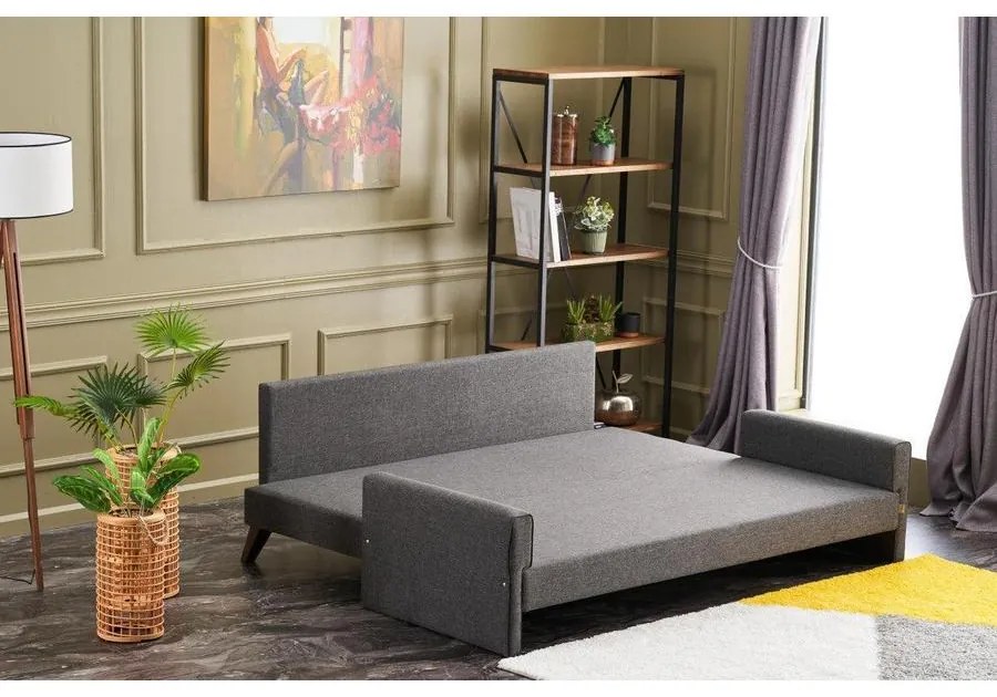 3 személyes kanapéágy Bella Sofa  - Antracit