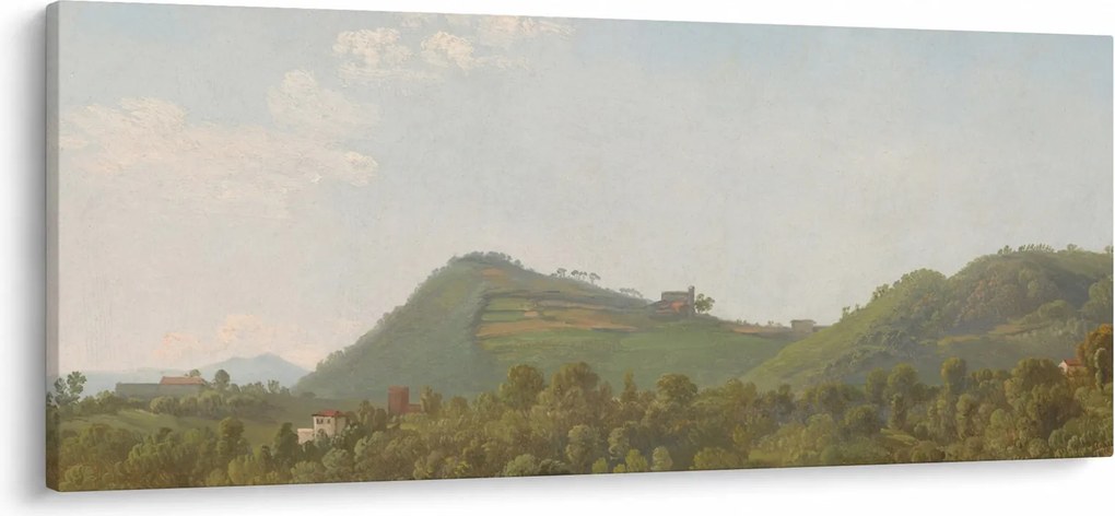 Kép - Simon Denis, View Near Naples, reprodukciók (120x50 cm)