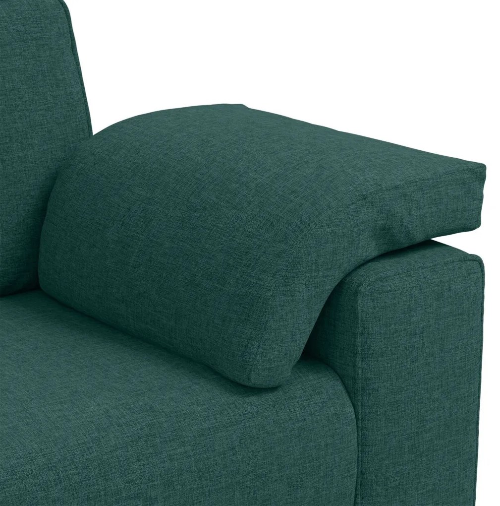 Kanapé párnával Sötétzöld 180 x 77 x 82 cm szövet