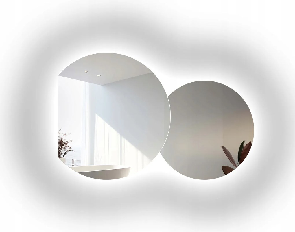 Universe Cut tükör szett Led háttérvilágítással II (2db) FI130 FI150