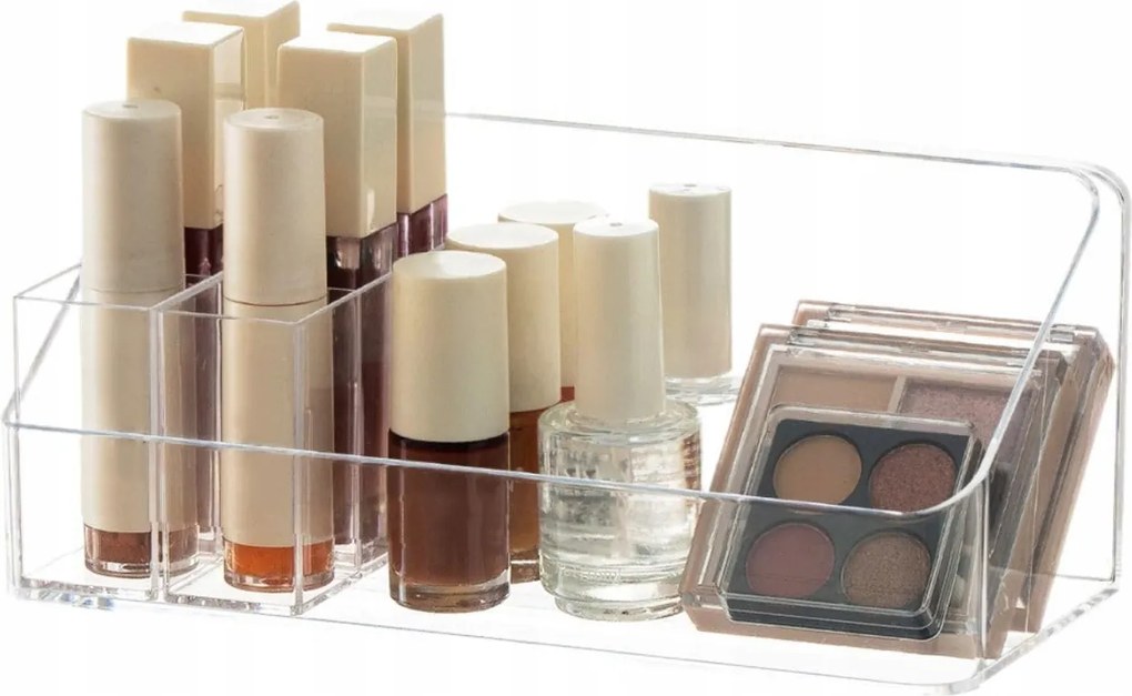 Linfidite Sminkeszközök rendszerezője rekeszekkel Átlátszó