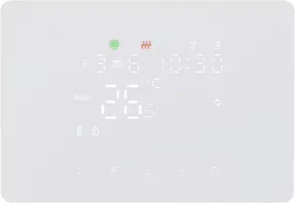 Termosztát Fali Panel Szobai Led Érintőképernyő ZigBee Wh Tuya Smart