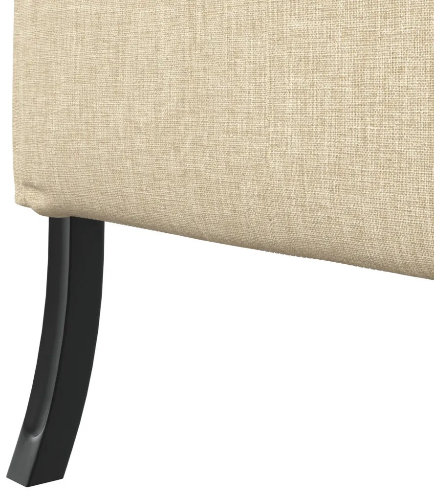 Magas Háttámlás Kanapé Krém 109x56x121 cm Textil