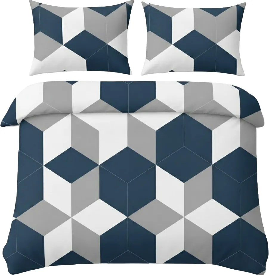 Ágyneműhuzat Garnitúra 140x200 1x Párnahuzat 70x80 Szatén Pamut Különböző Minták