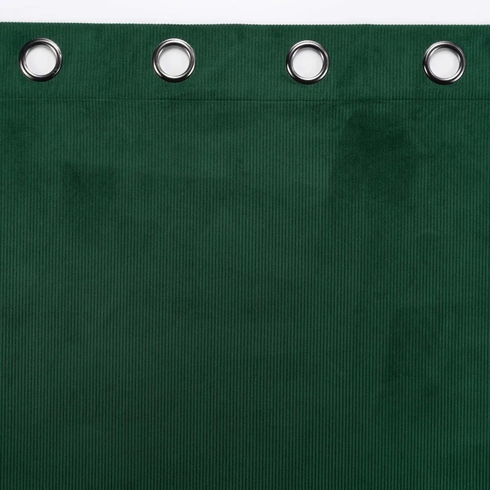 Zöld kordbársony függöny 140x260 cm Casual – douceur d'intérieur