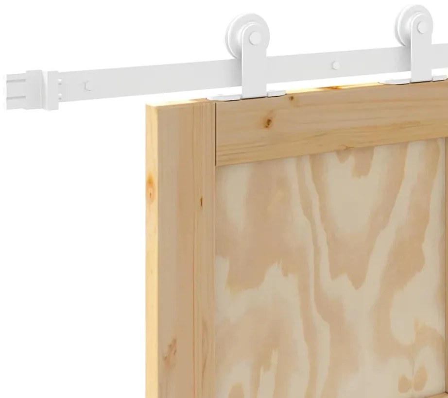 Tolóajtó Szett ORKDAL Természetes és fehér 86 x 211 cm