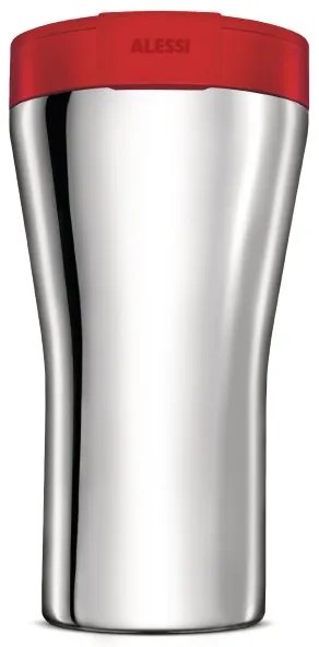 Utazó termo bögre, piros, átm. 9,5 cm - Alessi