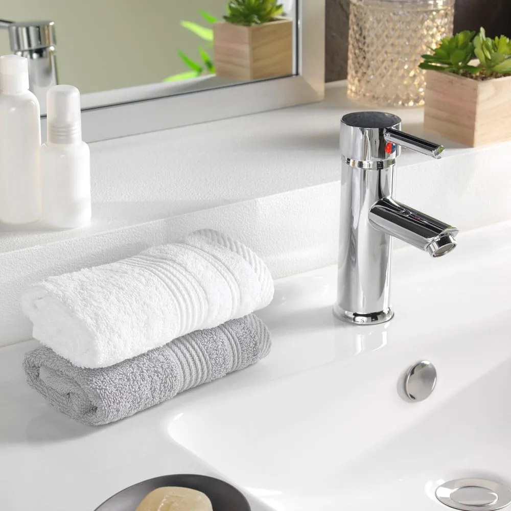 Fehér frottír pamut törölköző 30x50 cm Tendresse – douceur d'intérieur