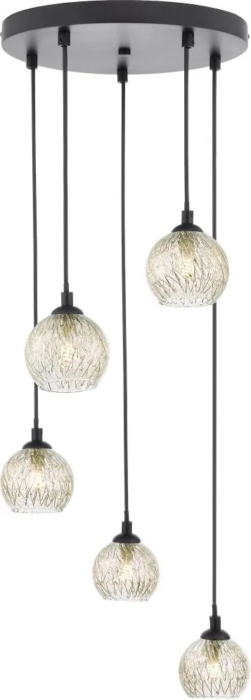 Dar Lighting Federico FED0522-09 Függőlámpa 5x40w/g9 ip20