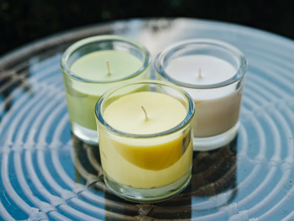 Üveggyertya MINNESOTA VILÁGOS ZÖLD 9 cm világos zöld