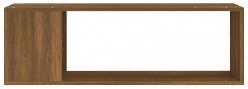 barna tölgy színű szerelt fa TV-szekrény 100 x 24 x 32 cm