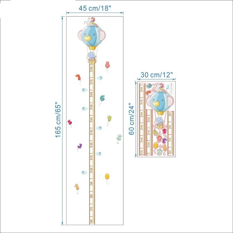 PIPPER | Falmatrica"Gyerek méter - Lufik" 165x45 cm
