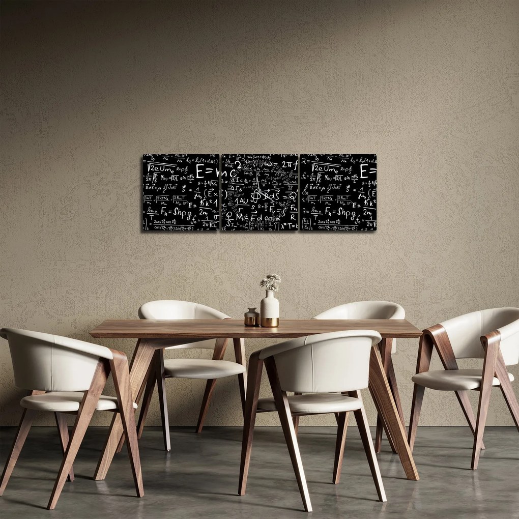 Kép - Matematika (órával) (90x30 cm)