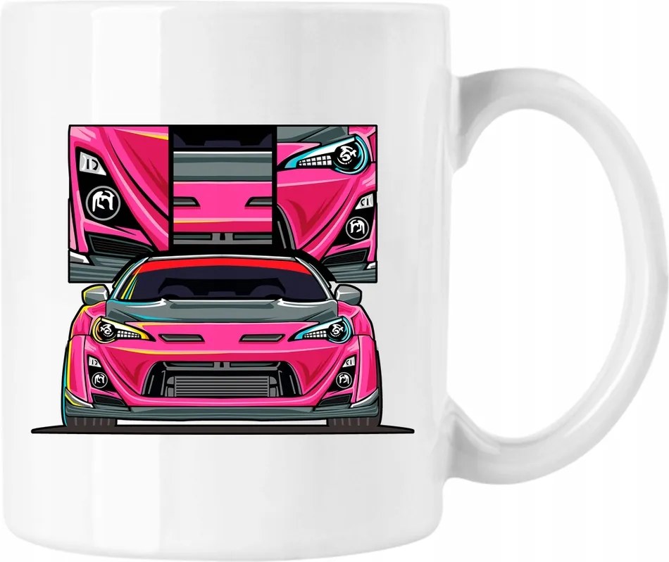 Bögre GT86 Sport Car Autó Fehér 330ml