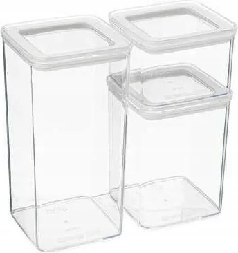 Eske 3 db-os átlátszó Edénykészlet 1,5L, 1L és 0,5L