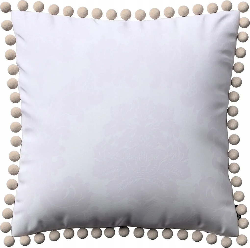 Párnahuzat 45x45 akantusz levelek fehér alapon