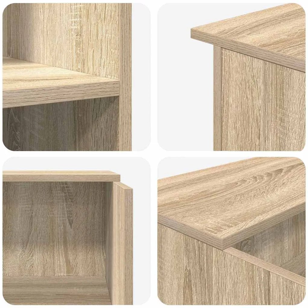 recepciós pult sonoma tölgy 100x50x103,5 cm szerelt fa