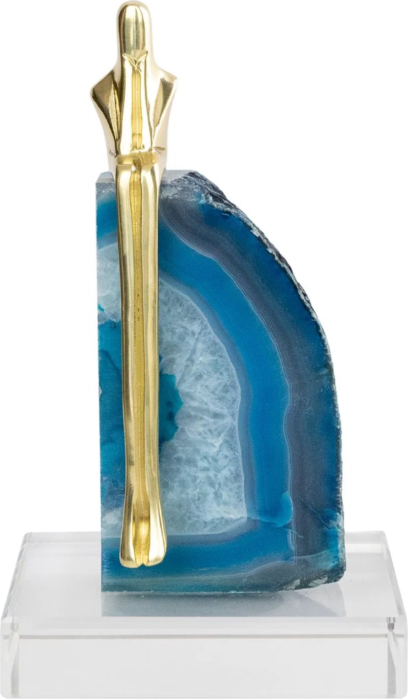 Arany kő figura luxus dekoráció egyedi szobor S