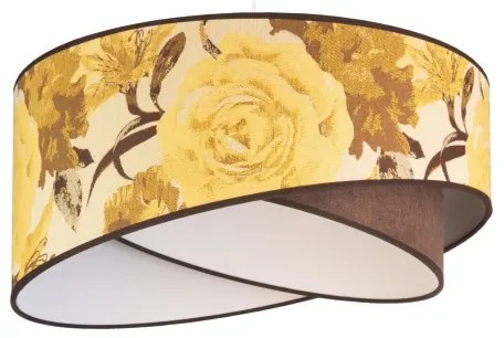 Duolla - Csillár zsinóron ROYAL 1xE27/40W/230V átm. 50 cm sárga