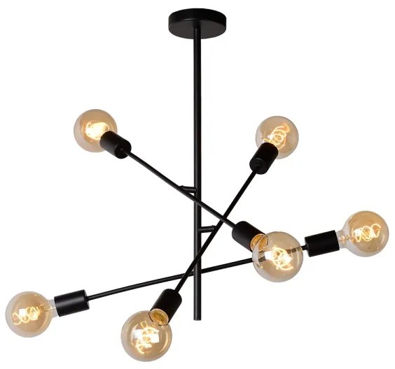 Lucide 21119/06/30 - Csillár rúdon LESTER 6xE27/40W/230V