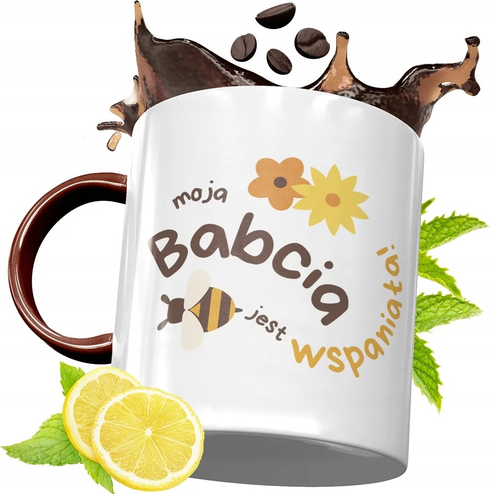Bordó Bögre Nagymamáknak Születésnapi Ajándék fényképes nyomtatással