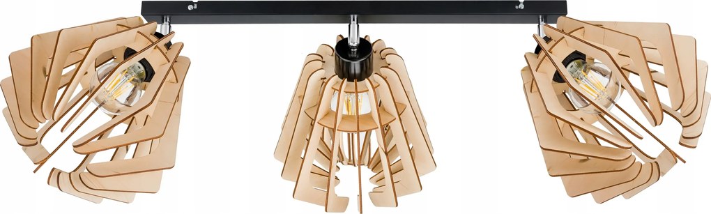 Mennyezeti lámpa plafon csillár mozgás Loft fa 3