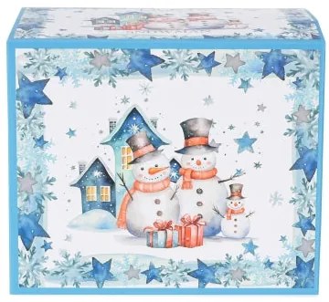 Karácsonyi hóemberes porcelán nagy bögre 1000 ml díszdobozban Snowman
