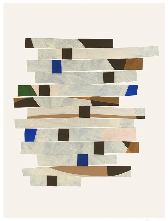 Poszter 50x70 cm Cut up Stripes – Berit Mogensen Lopez – The Poster Club