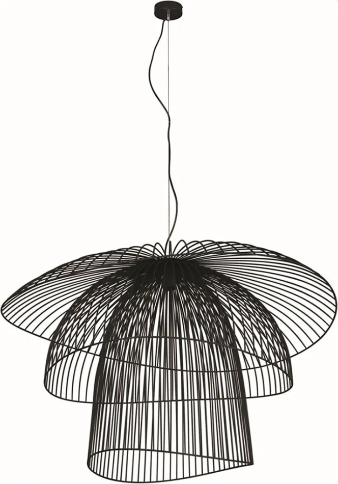 KAJA KP-12 PLAZA Modern Függesztett Lámpa Fekete E27 IP20