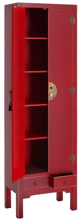 Piros ruhásszekrény 55x185 cm Oriente – Ixia