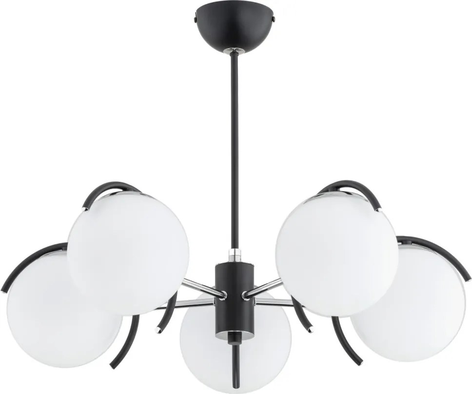 ALFA 28625 AVISTA Glamour Csillár Fehér, Króm, Fekete E14 IP20