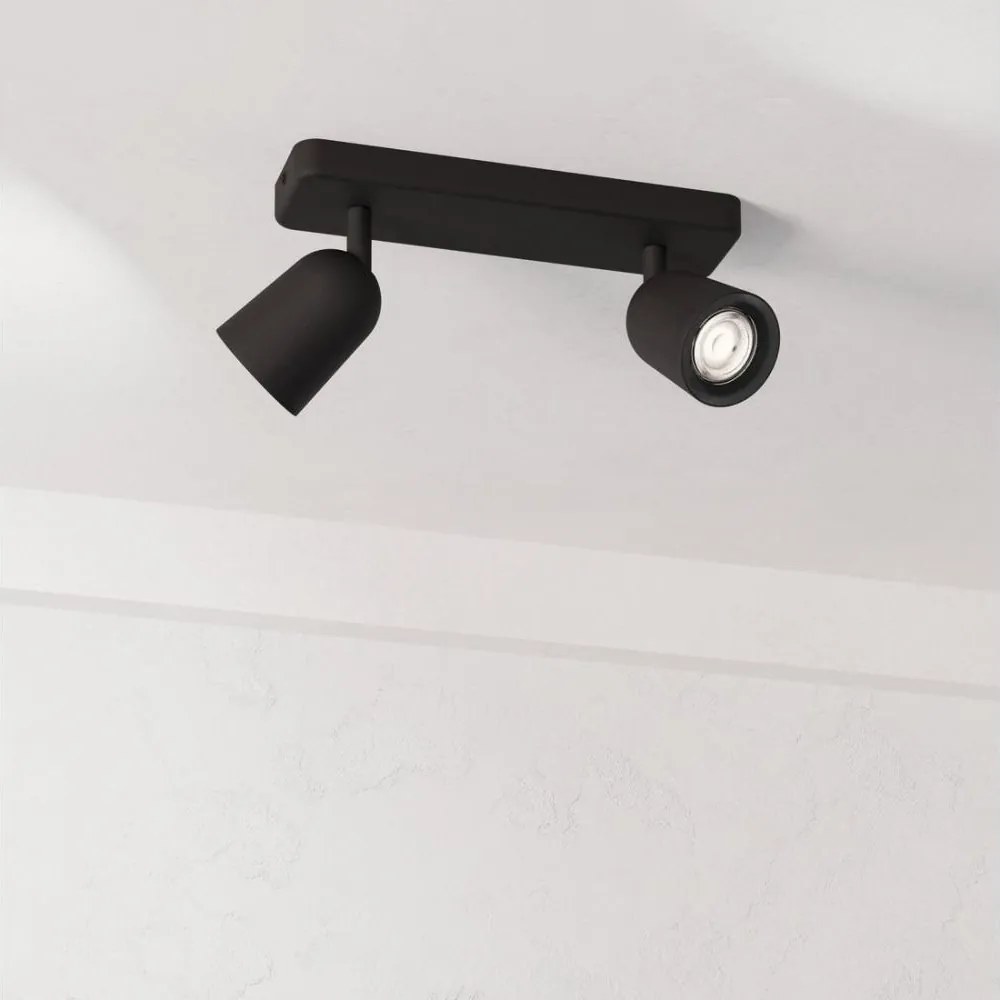 Eglo 901953 - CAMALDOLI spotlámpa 2xGU10/10W/230V fekete