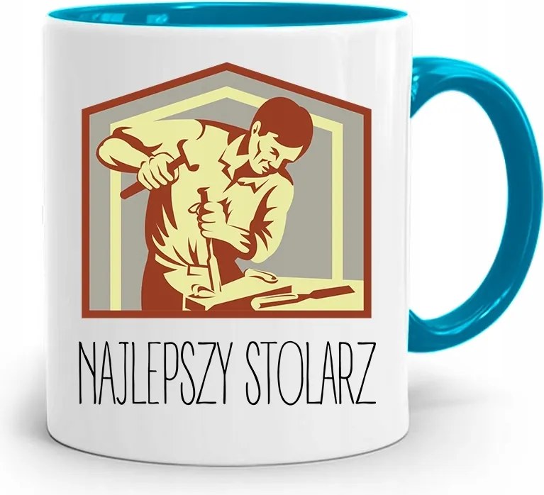 Kék Asztalos Bögre A Legjobb Asztalos fényképes nyomtatással