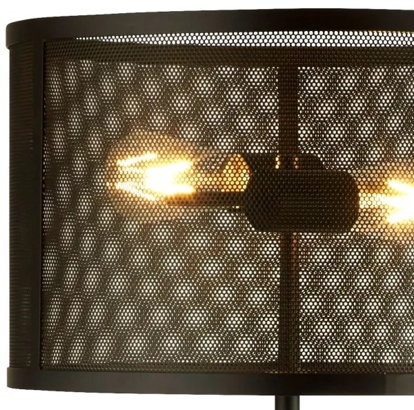 Searchlight EU2832-2BK - Állólámpa FISHNET 2xE27/60W/230V fekete
