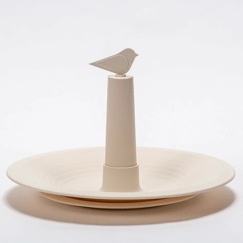 Plastia Finch Madáritató, elefántcsont