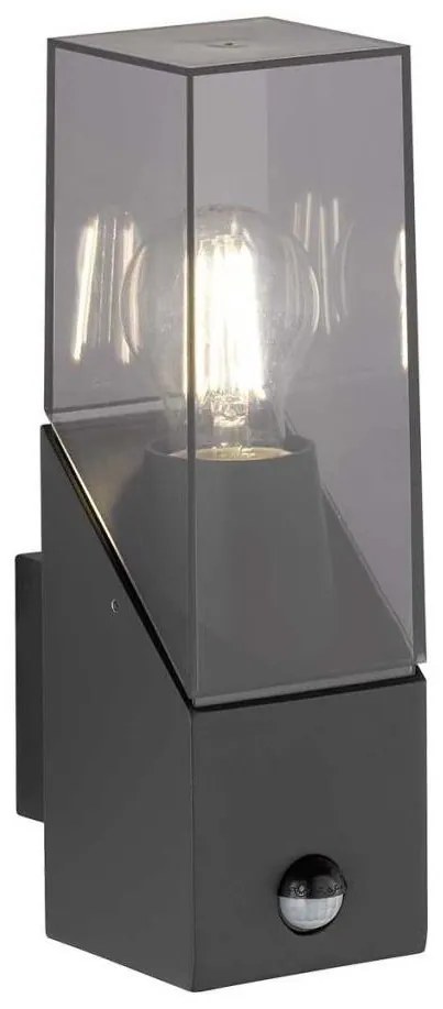 Wofi 12224 - Kültéri fali lámpa érzékelővel MARCOS 1xE27/23W/230V IP54