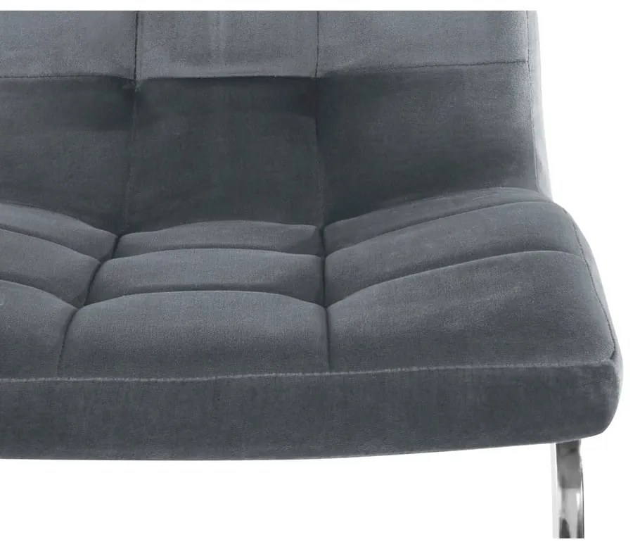 Szürke bársony étkezőszék szett 2 db-os Lola – Støraa