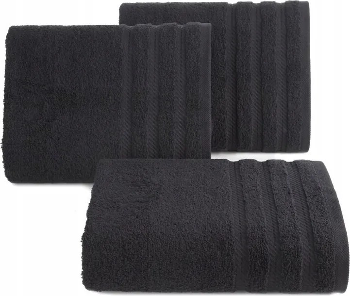 Fürdőlepedő Eurofirany fekete, bordó 100% pamut